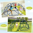 thumbnail image 3 of Gymax 8FT Climbing Dome w/ Slide Outdoor Kids Jungle Gym, 3 of 9