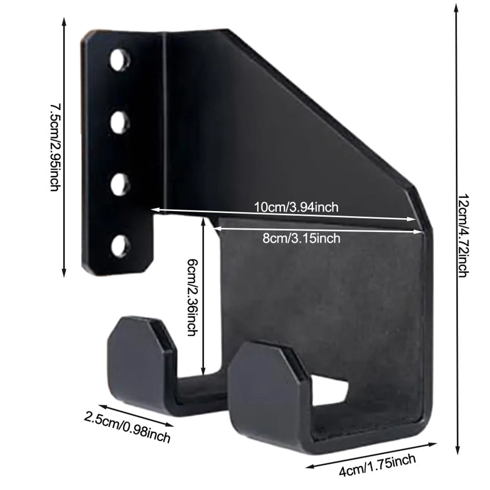 Heavy-Duty Chainsaw Stand for Organized Garage Storage (Black/Orange)