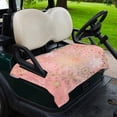 thumbnail image 2 of Golf Cart Seat Covers for 2 Seater, Pink Snowflake Christmas Soft Microfiber Cart Seat Towel Blanket, Xmas Snowflake Absorbent Breathable Non Slip Bench Seats Protector for Golf Course 51"x31", 2 of 9
