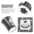 thumbnail image 4 of Mobutofu 68 Pcs Graduation Party Tableware Set Paper Black White for Guests and Friends, 4 of 5