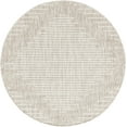 thumbnail image 2 of Unique Loom Outdoor Modern Collection Area Rug - Tambor (3' 3" Round Gray/Ivory), 2 of 6