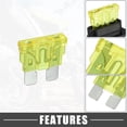 thumbnail image 3 of Unique Bargains 1Set 20A Standard Blade Style Fuse 16 AWG Fuse Holder 16Gauge Fuse Holder Blade Style Inline Fuse Holder, 3 of 6