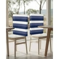 thumbnail image 4 of nqOlkjepod Navy Blue White Striped Chair Covers Set of 8, Decorative Chair Back Cover, Farmhouse Stripes Dining Room Chair Slipcovers Removable Chair Protectors Covers for Party Banquet, 4 of 7