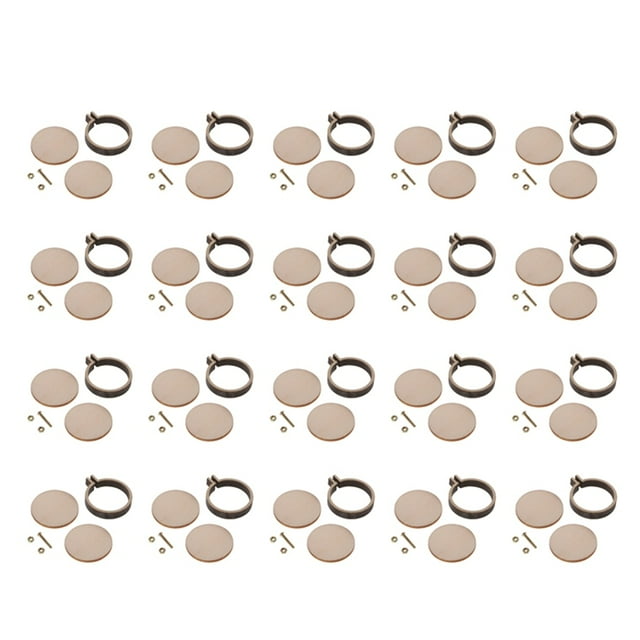 20pcs Mini Embroidery Hoop Wooden Cross Stitch Frame Handmade Pendant Crafts