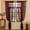 Burgundy, variant on Burnt Orange Lace Curtains for Living Room 2 Panels - Vibrant Floral Branch Ruffle Sheer Terracotta Curtains, Boho Rod Pocket Bright Privacy Autumn Window Treatments, 59W x 84L, Terracotta