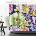 thumbnail image 5 of Aimego Boho Floral Shower Curtains - Spring Bohemian Colorful Bright Blossom Flowers Bath Shower Curtain Set with 12 Hooks for Adults Kids Bathroom Decor Accessories, 72"x72", 5 of 6