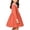 Orange, variant on hotojiny Girl Long Sleeve Dress Lace Trim Collared Fall Clothes Knee Length Flowy A-Line Corduroy Dresses Children Clothes(Wine,9-10 Years)