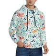 thumbnail image 2 of Salouo Butterflies Pattern Men's Fall Hoodie Sweatshirt,Sport Hoodie with Pockets for Men Pullover Casual Hooded Sweatshirt-Small, 2 of 7