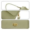 thumbnail image 3 of Retro classic purse clutch bag PU handbag with hidden buckle suitable for ladies.-green, 3 of 5