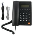 thumbnail image 2 of Téléphone Fixe Familial, L019 Téléphone Fixe de Bureau avec Identification de l'Appelant Téléphone Filaire Résultats Impressionnants, 2 of 14