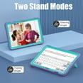 thumbnail image 3 of ELEHOLD Kids Friendly Case for Samsung Galaxy Tab S9/S9FE/S8/S7, Heavy Duty Shockproof Rugged Protective Case with Foldable Kickstand for Boys Children for Samsung Tab S9/S9FE/S8/S7,Purple+Green, 3 of 11
