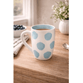 thumbnail image 2 of Surf Light Blue Polka Dot Dolomite Drinking Mug 20oz, 2 of 5