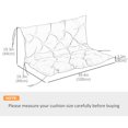 thumbnail image 3 of Outsunny Garden Bench Cushion with Backrest, Non-Slip 2 Seater Soft Pad, 3 of 10