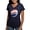 Navy, variant on - Pepsi Bottle Cap Women's V Neck Dark T Shirt - Women's V-Neck Dark T-Shirt