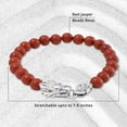 thumbnail image 7 of Red Jasper  Stainless Steel Dragon Bracelet for Women Jewelry Size 7.5-8" Ct 36.9 Birthday Gifts, 7 of 7