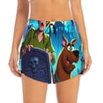 thumbnail image 4 of Lsque Scooby-Doo Printed Women's Running Shorts with Liner Pockets,Elastic Quick Dry Workout Athletic Gym Yoga Shorts,Womens High Waist Shorts-X-Large, 4 of 9