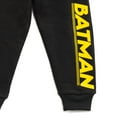 thumbnail image 5 of DC Comics Justice League Batman Big Boys Fleece Pullover Hoodie and Pants Outfit Set Toddler to Big Kid, 5 of 5