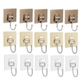 thumbnail image 4 of AURARMLET 15Pcs Steel Hooks Simple Shape Strong Adhesive Hooks Age Resistant for Various Decoration Styles, 4 of 8