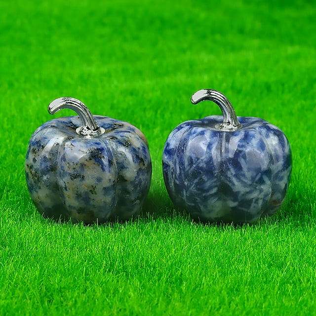 Halloween Decorations for Home Handmade Mini Pumpkin Natural Crystal Stone Halloween Pumpkin Thanksgiving Desktop Decoration Jewelry Thanksgiving Decorations for Home