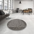 thumbnail image 4 of Ahgly Company Machine Washable Indoor Rectangle Industrial Modern Gunmetal Gray Area Rugs, 3' x 5', 4 of 7