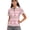 Striped Floral Pattern, variant on Whosucclay Rabbit Flowers Workout Shirts for Golf Tennis, Breathable Polyester Polo Shirts Half-Zip Moisture Wicking Golf Tops Size Small