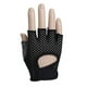 thumbnail image 3 of Mujeres Moda Entrenamiento de fuerza Guantes de medio dedo Guantes protectores de palma Equipamiento deportivo Guantes para levantamiento de pesas Entrenamiento con mancuernas (negro, talla L), 3 of 5