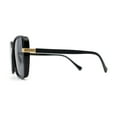 thumbnail image 3 of Womens 1990s Fashion Butterfly Chic Oversize Sunglasses All Black, 3 of 4