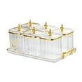 thumbnail image 3 of jifeng Candy Nuts Dish with Lid Appetizer Plate for Dining Room Living Room Kitchen Transparent, 3 of 9