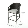 Aazon.co: Christopher Knight Hoe Delfina Outdoor Wicker Barstools, 4