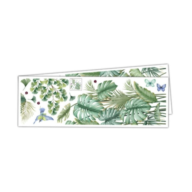 Calcomanía de pared de plantas , mural de pared de plantas , estilo moderno, murales de pared, decoración de arte de pared de hojas