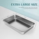 thumbnail image 2 of Caja de arena para gatos IKITCHEN de acero inoxidable, grande, 60 x 40 x 10 cm, 2 of 8