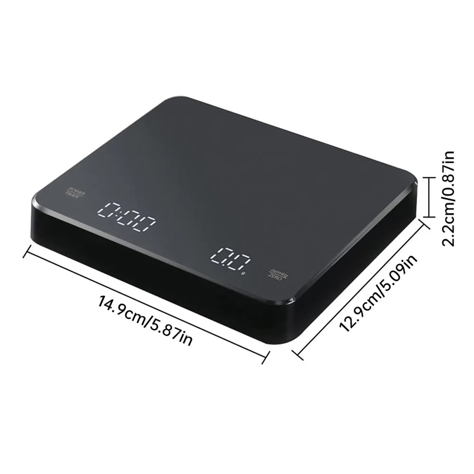 Intelligent Mini Brewed Coffee Electronic Scale with Timer LED Screen Digital Coffee Scale 0.1g Precision Coffee Kitchen Scale