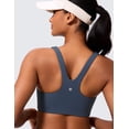 thumbnail image 4 of CRZ YOGA Butterlift Square Neck Sports Bras for Women Wireless Racerback Workout Yoga Top Non Padded, 4 of 5