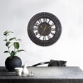 thumbnail image 2 of VOCOO 12-Inch Retro Silent Wall Clock, Large Vintage Decorative Clock for Kitchen, Living Room, Bedroom - Black, 2 of 6