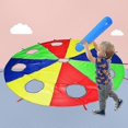 thumbnail image 2 of 6FT Rainbow Play Parachute with 3 Air Vents for Outdoor Group Activities and Fun Games, 2 of 5