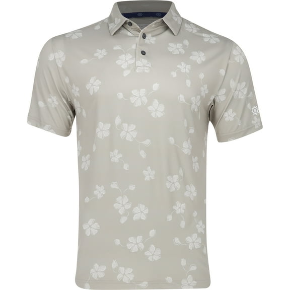 Ben Hogan AllOver Floral Chateau Gray Shirt Men L