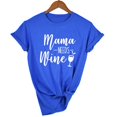 thumbnail image 1 of Mama Needs Wine Letter Print T Shirt Women, 1 of 18