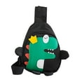 thumbnail image 3 of bolsa cruzada para niños,Bolsa de pecho de dinosaurio Mochila para niños Bolsa cruzada,Regalo de cumpleaños Bolsa para niños Bolsas para niños de dibujos animados de nailon,bolso de negro, 3 of 9