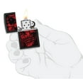 thumbnail image 4 of Zippo Red Skull Design Black Matte Pocket Lighter, 4 of 7