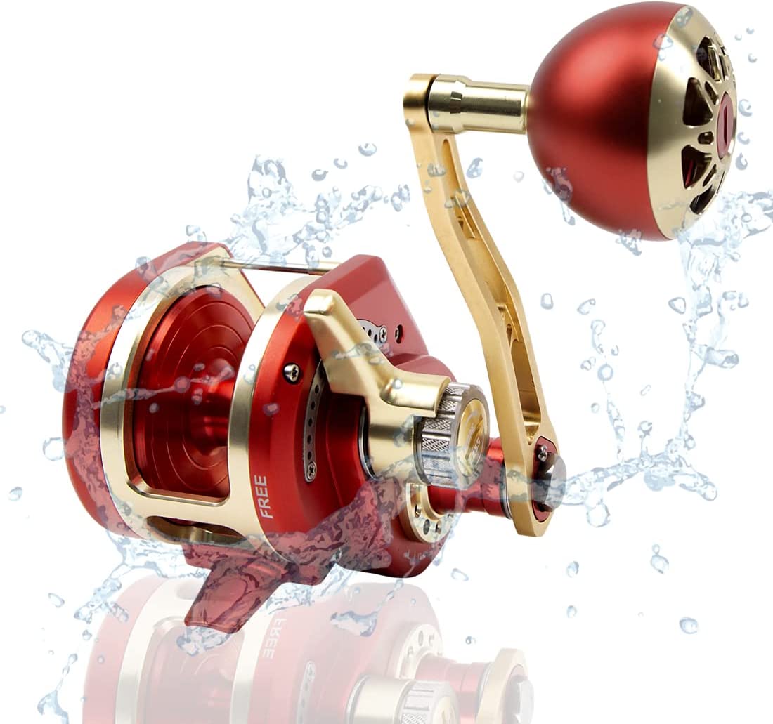 Topline Tackle Right Hand Deep Sea Trolling Jig Reel Offshore for