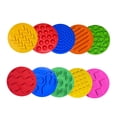 thumbnail image 3 of 10 almohadillas sensoriales, discos sensoriales, alfombrillas táctiles, diámetro de 25 cm, círculos sensoriales, alfombrillas sensoriales para activid, 3 of 8