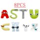thumbnail image 1 of 8PCS Ahabet Lore Plush Toys English Letter Stuffed Animal Plushie Doll Toys for Kids Children Educational Alphabet Lore (A-Z)8PCS-12 Deng Xun unisex, 1 of 2