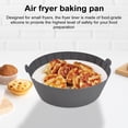 thumbnail image 2 of Air Fryer Grill Pan, 6.5" Food Grade Round Liners Reusable Non-stick- Silicone Pot Liner/Baking Tray Oven Accessories, Easy to Clean, Replacement for Flammable Parchment Liner Paper, 2 of 8
