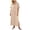 Beige dress 05, variant on Karymi Spring Dresses for Women 2026 Cotton Linen Button Down Shirt Dress, Casual Solid Maxi Dress with Rolled Short Sleeves, Side Split & Chest Pockets, Shift Dress Maxi Dresses for Women