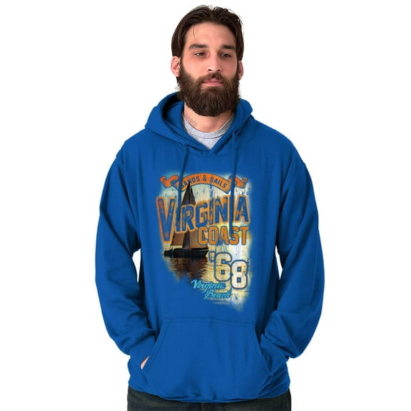 Virginia Beach VA Seaside Vacation Hoodie Sweatshirt Women Men Brisco Brands S