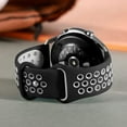 thumbnail image 3 of Compatible for Samsung Watch 3 Bands 45mm/Galaxy Watch Bands 46mm/Gear S3 Frontier/Classic Watch, 22mm Watch Band Quick Release Silicone Breathable Strap Wristband for Men，Black/Gray, 3 of 6