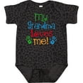 thumbnail image 3 of Inktastic My Grandma Loves Me Boys or Girls Baby Bodysuit, 3 of 5