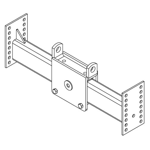 Demco RV Fifth Wheel Trailer Hitch Head Support 5990 Hijacker UMS; Saddle Bracket For Double Pivot Hitch Head