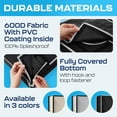 thumbnail image 6 of Garnetics 70-75” Outdoor TV Cover Waterproof and Weatherproof Outside Television Protector, Black, 6 of 7