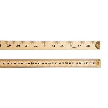 12 Ea Ruler Meter Stick W Metal Walmart